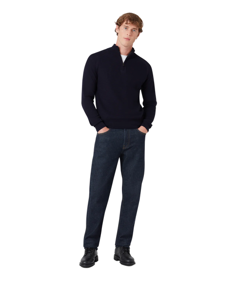 Guide Quarter Zip Jumper Dark Ink