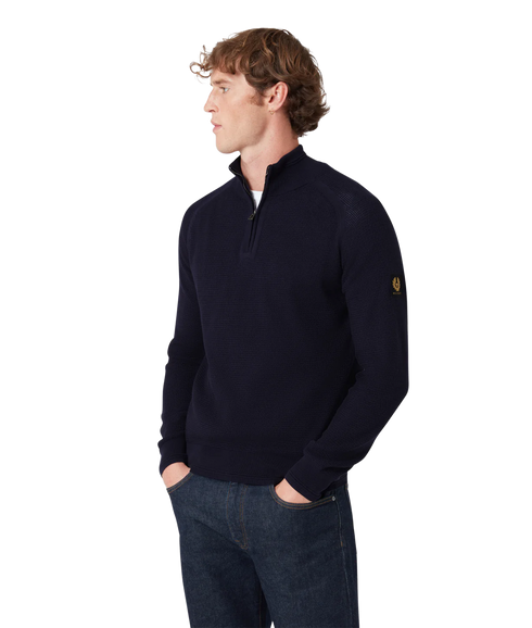 Guide Quarter Zip Jumper Dark Ink
