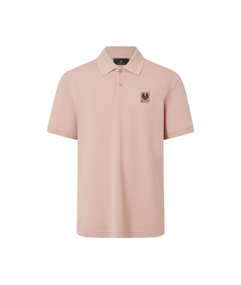 Cotton Pique Polo Shirt - Dusk Pink