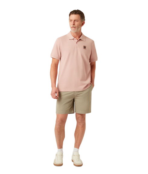 Cotton Pique Polo Shirt - Dusk Pink