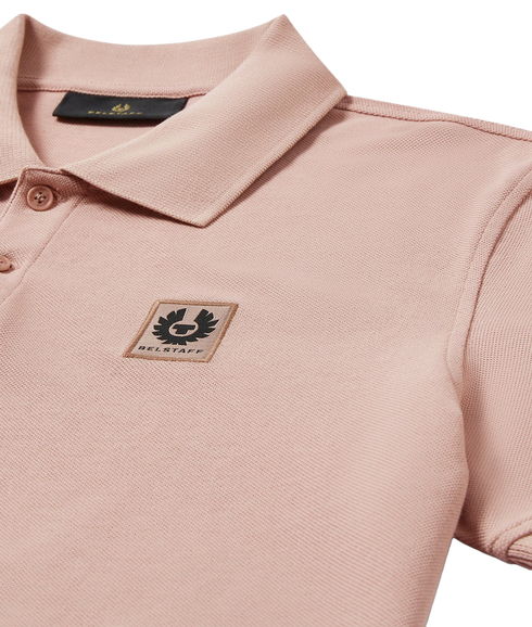 Cotton Pique Polo Shirt - Dusk Pink