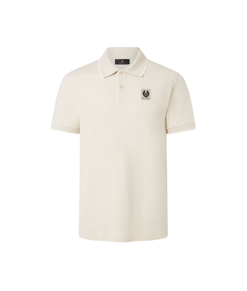 Tipped Polo - Silver Birch