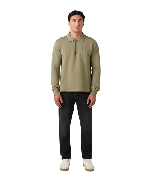 Curator Collared Sweatshirt - Fatigue Green