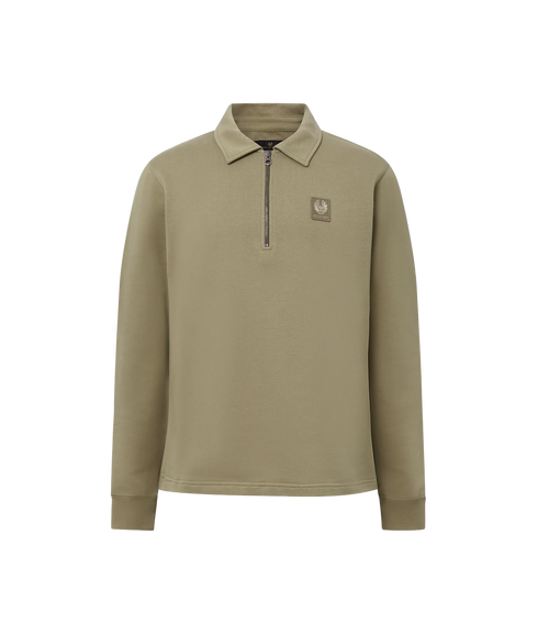Curator Collared Sweatshirt - Fatigue Green