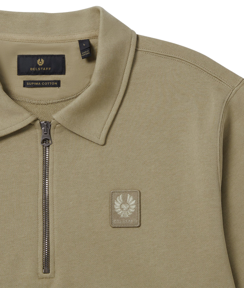 Curator Collared Sweatshirt - Fatigue Green