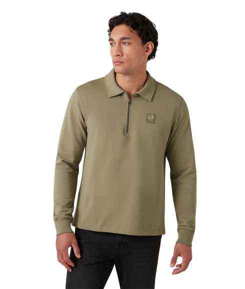 Curator Collared Sweatshirt - Fatigue Green