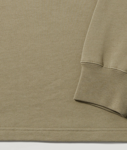 Curator Collared Sweatshirt - Fatigue Green