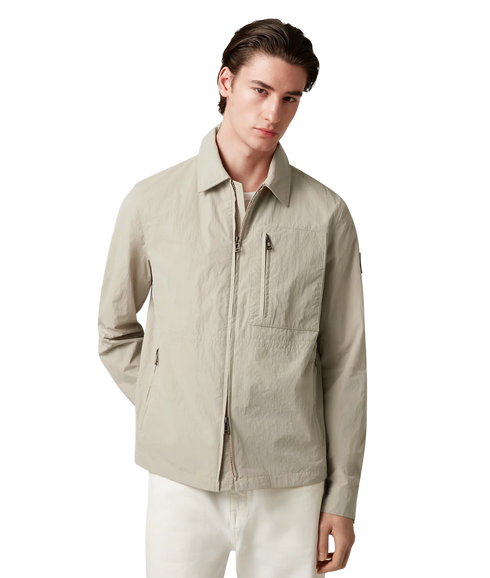 Grid Overshirt - Dark Sand