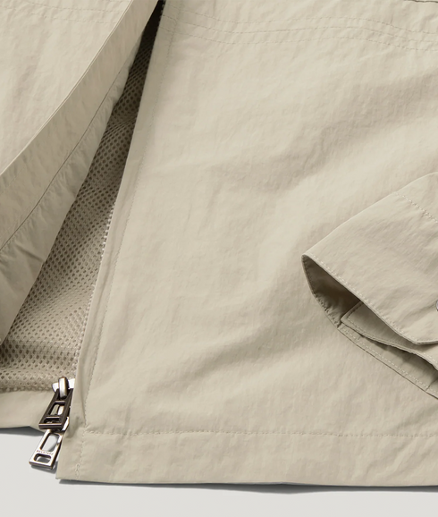 Grid Overshirt - Dark Sand