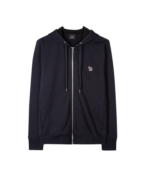 Mens Reg Fit Zip Hoody Zebra