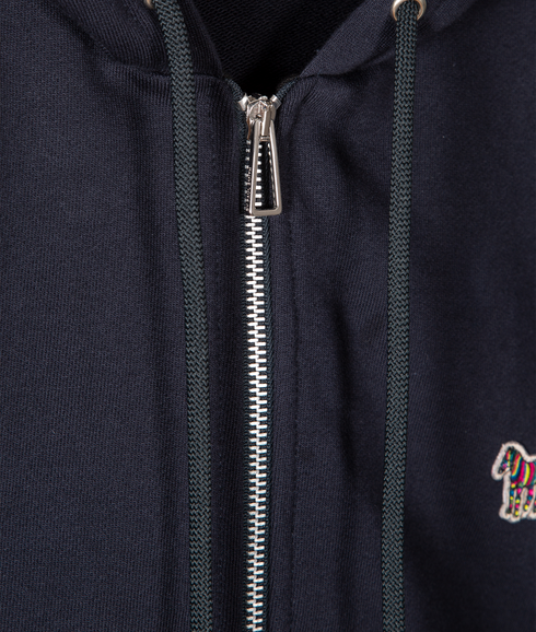 Mens Reg Fit Zip Hoody Zebra