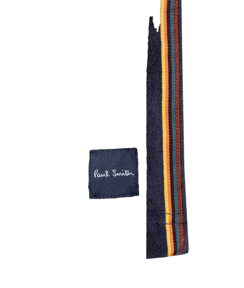 Men Shirt Ss Towel Stripe - Inky Blue