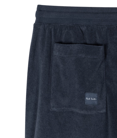 Men Short Towel Stripe - Inky Blue
