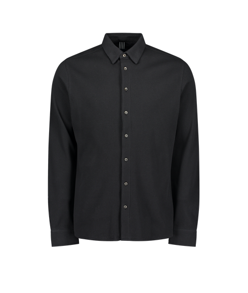 Lesli Micro Waffle Shirt - Navy
