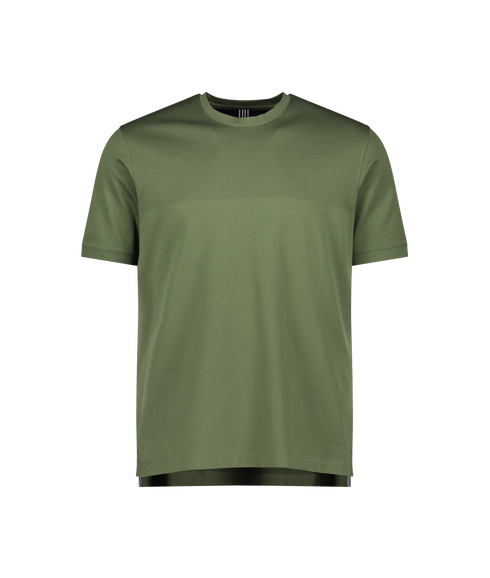 Lacer Micro Stitch Split T-Shirt - Green