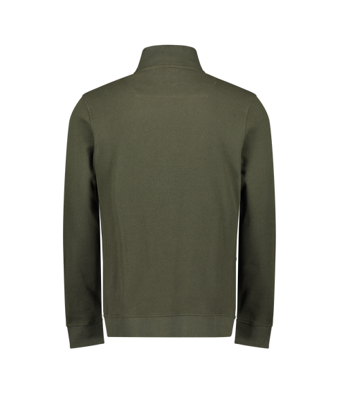 Amonwoods Waffle Zip Through Knit - Green