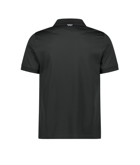 Regal Zip Neck Polo SS - Black