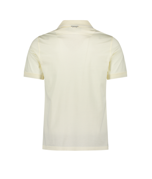 Regal Zip Neck Polo SS - Cream