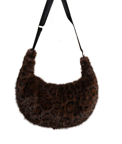Sasha Slouch Bag - Choc Leopard