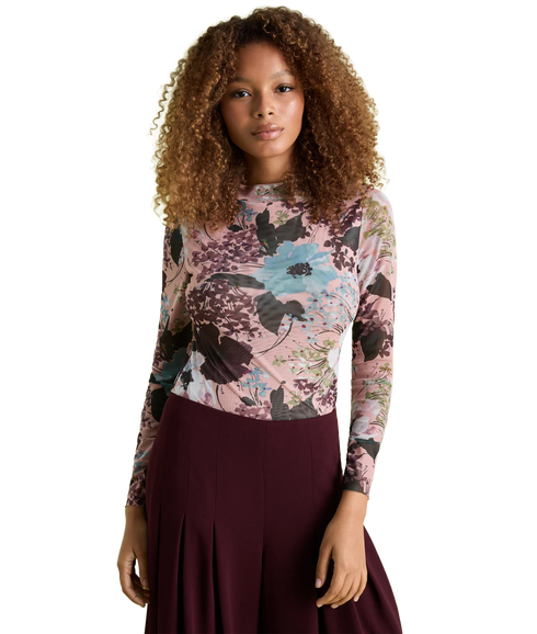 Printed Mesh Top - Multi