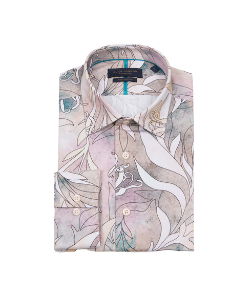 Pastel Colour Floral Shirt - Pink/Multi