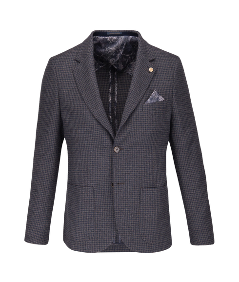 Modern Wool Blend Jacket - Grey