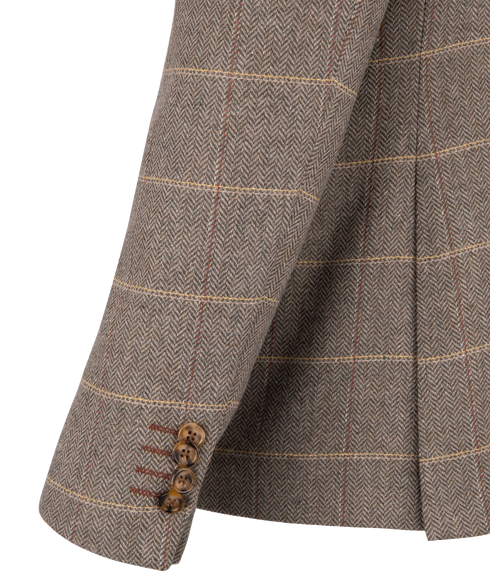 Herringbone Check Jacket - Green