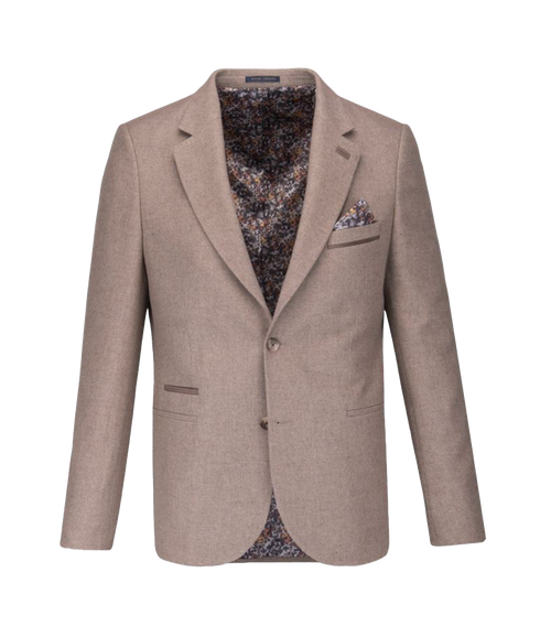 Wool Blend Jacket - Beige