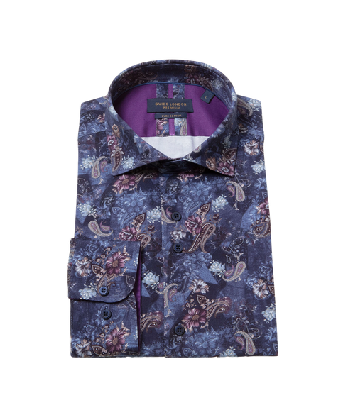 Paisley Floral Long Sleeve Shirt - Multi