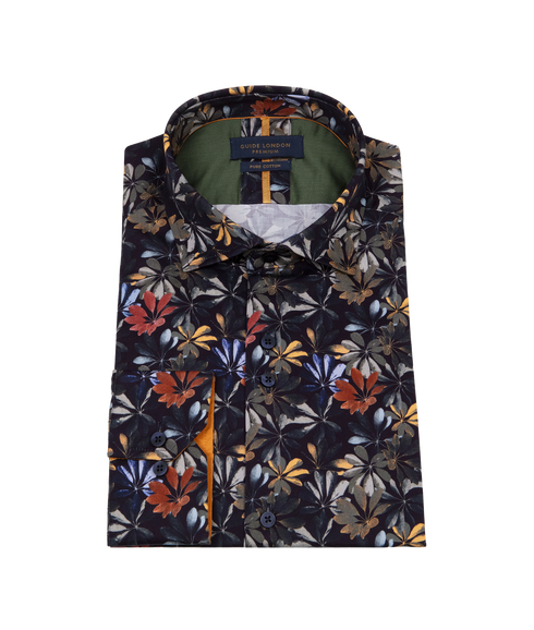 Long Sleeve Leafy Shirt - Multi