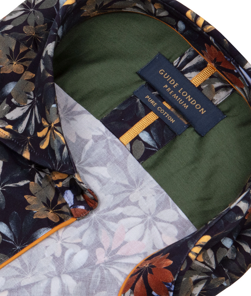 Long Sleeve Leafy Shirt - Multi