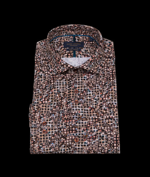 Geometric 3D Design Long Sleeve Shirt - Multi