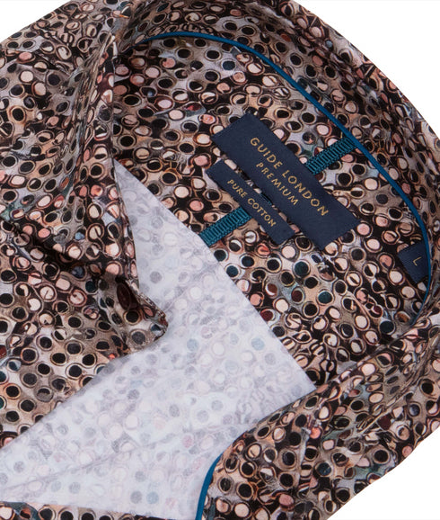 Geometric 3D Design Long Sleeve Shirt - Multi