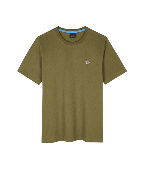 Organic Cotton Zebra Logo T-Shirt - Green