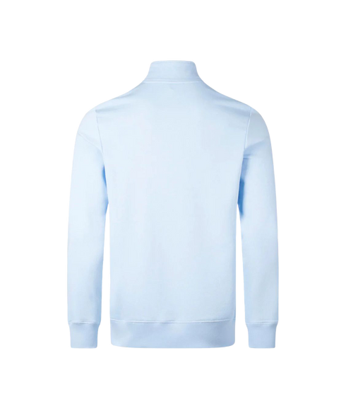 Zebra Logo Zip-Neck Sweatshirt - Blue