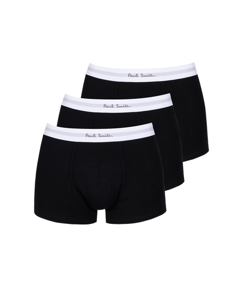 Trunk 3Pk White Band - Black