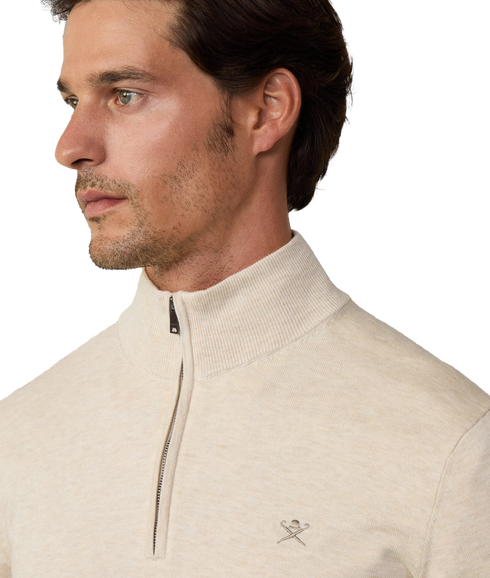 Cotton Silk Hzip - Optic White