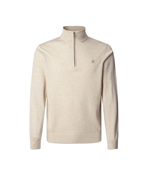 Cotton Silk Hzip - Optic White
