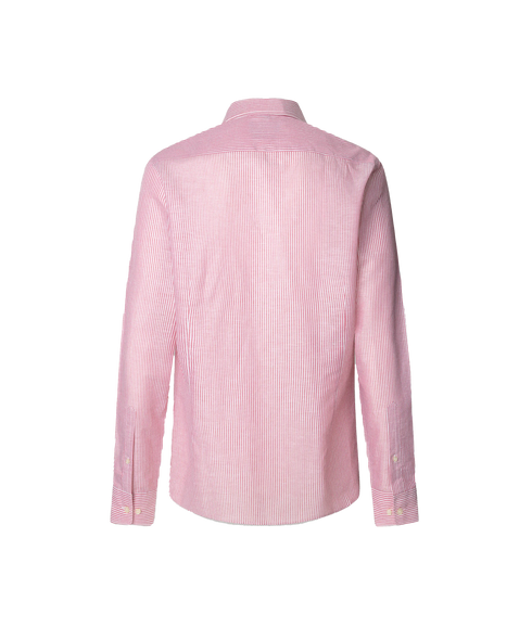 Linen Bengel Stripe - Hibiscus Pink
