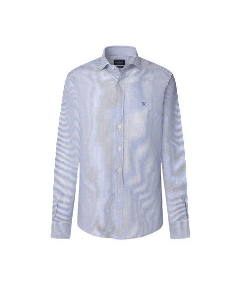 Linen Bengel Stripe - Sky Blue