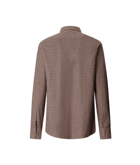 Brushed Glencheck - Camel Brown