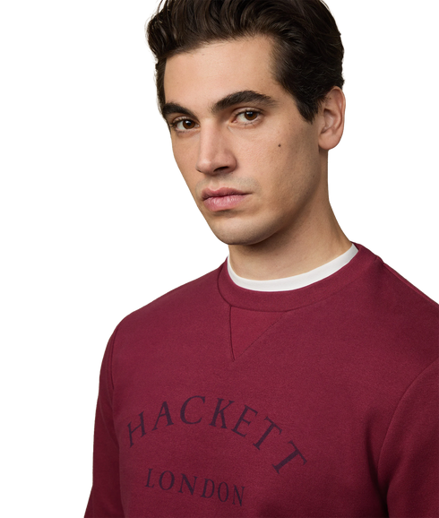 Heritage Ess Aw Crew - Burgundy
