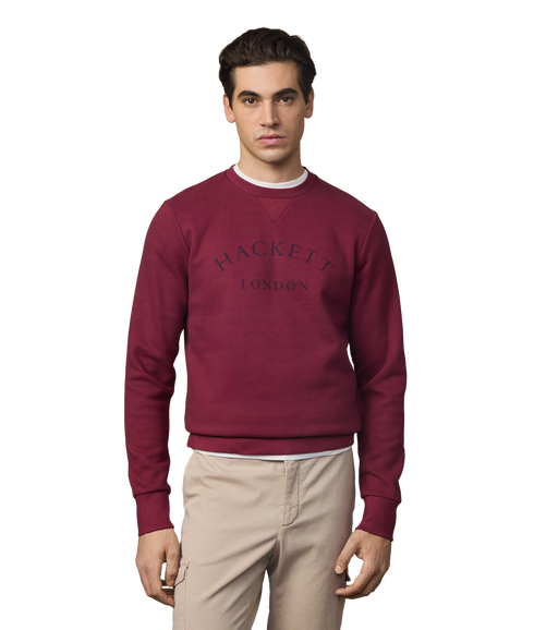 Heritage Ess Aw Crew - Burgundy