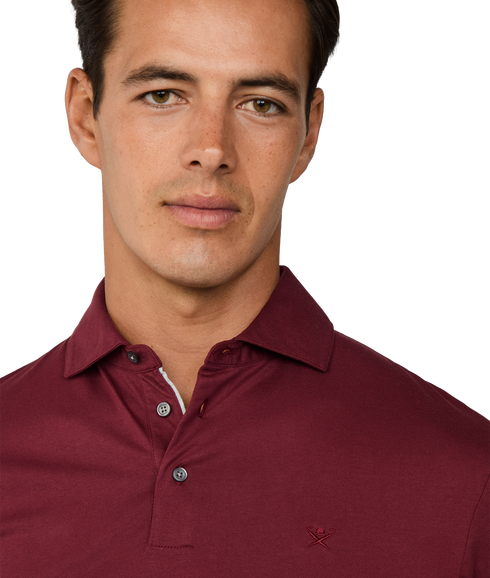 Pima Cotton Polo - Burgundy