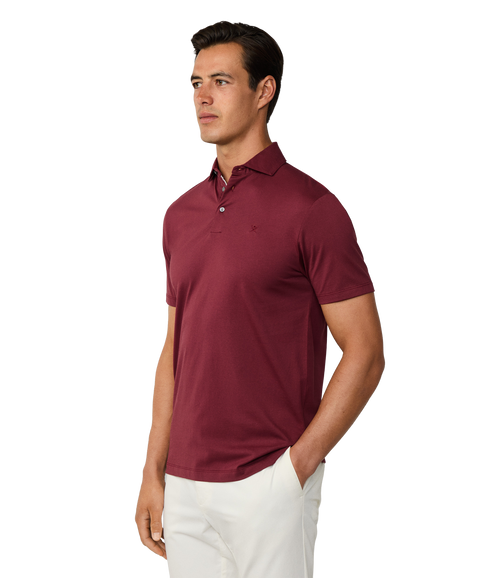 Pima Cotton Polo - Burgundy