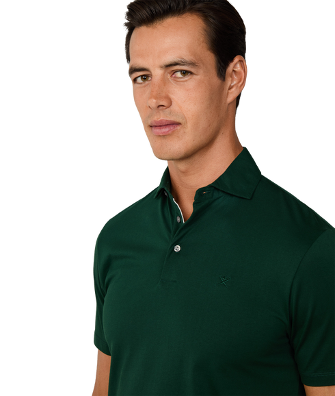 Pima Cotton Polo - Forest Green
