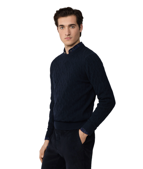Lw Cable Crew - Midnight Blue