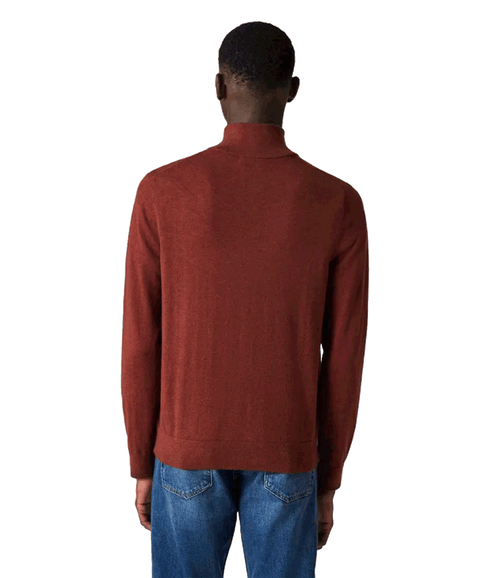 Zebra Logo Zip-Neck Sweatshirt - Red