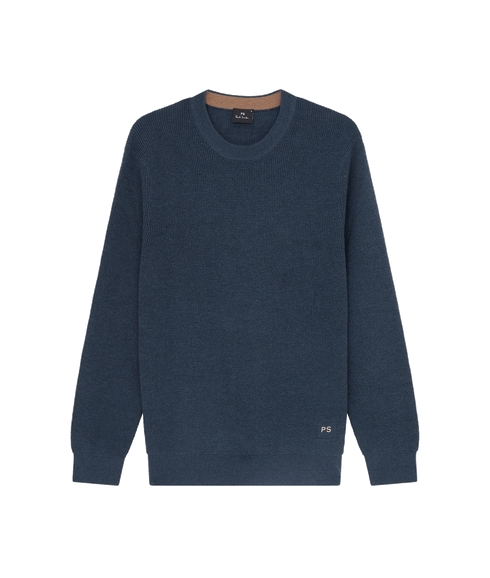 Crew Neck Sweater - Blue