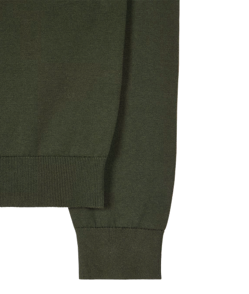Sweater Zip Neck Zeb Bad - Very Dark Green